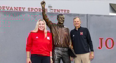 Nebraska volleyball Dani Busboom Kelly and John Cook
