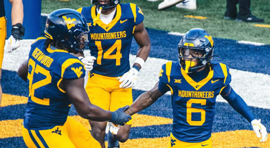 West Virginia defensive back Jordan Scruggs