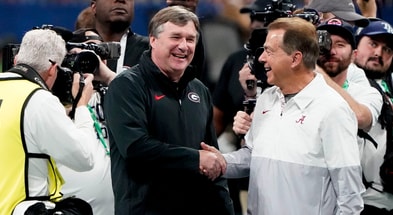 Kirby Smart and Nick Saban