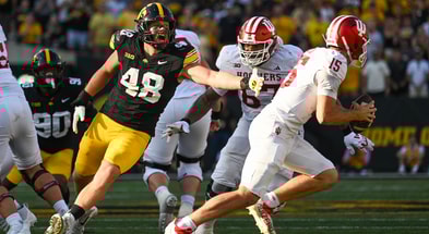 The Hawkeyes fell 20-15 to Indiana on Saturday. (Photo by Dennis Scheidt)