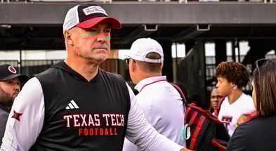 Texas Tech head coach Joey McGuire (Photo by Steven Leija)