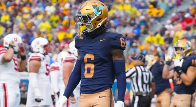 West Virginia defensive back Jordan Scruggs