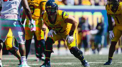 West Virginia offensive lineman Nick Krahe