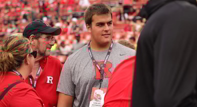 2026 OL recruit Logan Anthony on a visit to Rutgers