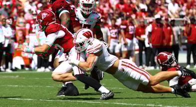 The Hawkeyes are set to face Wisconsin in Madison this weekend. (Photo by David Leong-Imagn Images)