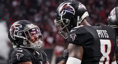 Atlanta Falcons RB Bijan Robinson and TE Kyle Pitts