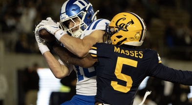 Duke receiver Cooper Barkate