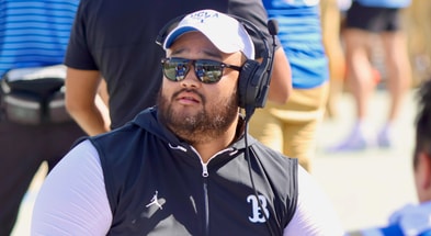 UCLA offensive line coach Andy Kwon