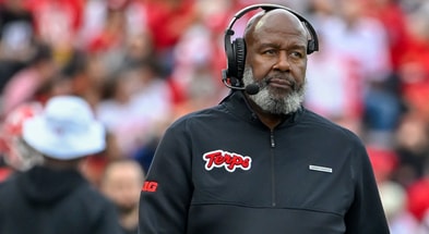 Maryland head coach Mike Locksley during the Terps' loss to Nebraska football