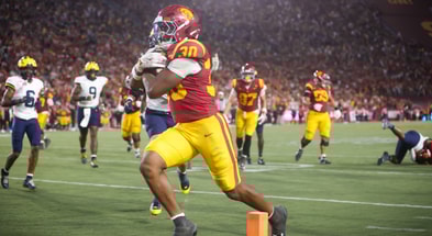 USC running back King Miller runs for a touchdown against Michigan