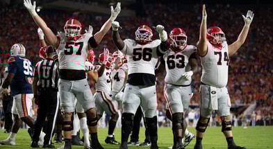 Georgia offensive line Auburn
