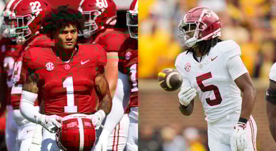 Alabama DBs Domani Jackson and Dijon Lee