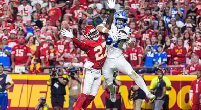 Sam LaPorta had a big game in a losing effort on Sunday Night Football. (Photo by Junfu Han / USA TODAY NETWORK)