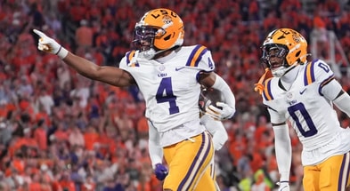 LSU transfer CB Mansoor Delane has been elite for the Tigers on defense (Photo: USA Today)