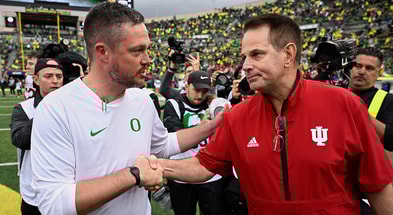 Oregon HC Dan Lanning and Indiana HC Curt Cignetti