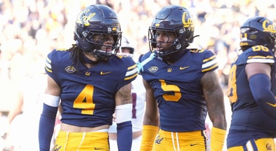 Cal cornerbacks Brent Austin and Hezekiah Masses