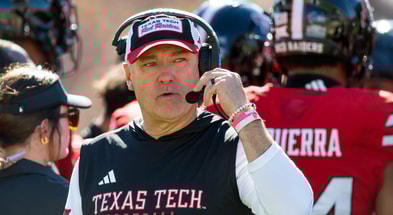 Texas Tech head coach Joey McGuire (Photo by Mark Rebilas/Imagn Images)