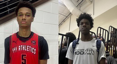 Lincoln Cosby (Photo credit: Jamie Shaw/Rivals) and Obinna Ekezie Jr. (Photo: Jacob Polacheck/KSR+)