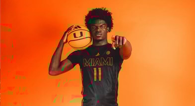 Caleb Gaskins on his official visit to Miami