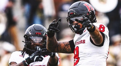 Rutgers Football WR KJ Duff RB Antwan Raymond versus Purdue
