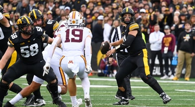 Mark Gronowski led the Hawkeyes to a 4-13 win on Saturday. (Photo by Dennis Scheidt)