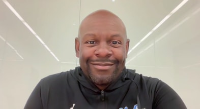 UCLA interim head coach Tim Skipper talks with reporters via zoom on Oct. 27, 2025