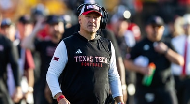 Texas Tech head coach Joey McGuire (Photo by Mark Rebilas/Imagn Images)