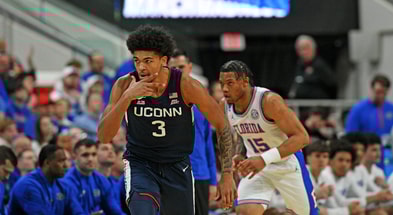 UConn basketball forward Jaylin Stewart