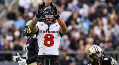 Rutgers Football wide receiver KJ Duff during Purdue game 2025