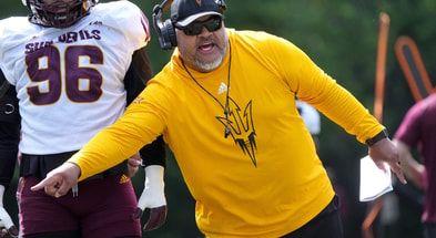 ASU offensive line coach Saga Tuitele