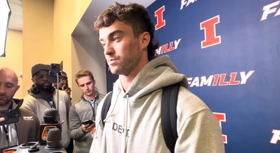 Luke Altmyer post game Rutgers