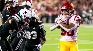 USC Trojans running back King Miller (30) scores against the Nebraska Cornhuskers during the fourth quarter at Memorial Stadium