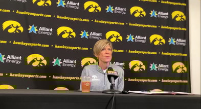 Jan Jensen met with the media on Wednesday morning. (Photo by Kyle Huesmann)