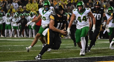Mark Gronowski tallied two touchdowns in the loss to Oregon. (Photo by Dennis Scheidt)