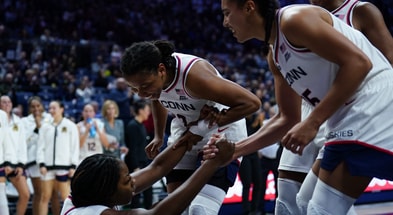 UConn Celebrates a play