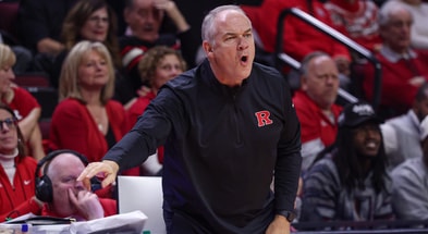 Rutgers Basketball Head Coach Steve Pikiell versus Lehigh 2025