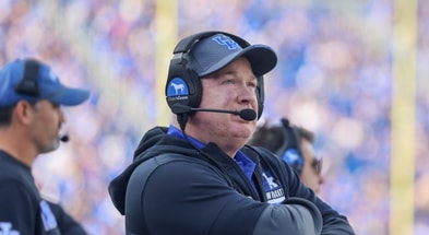 Kentucky head coach Mark Stoops during a win over Tennessee Tech - Dr. Michael Huang, Kentucky Sports Radio/On3