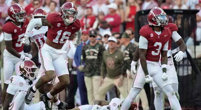 Alabama DBs Red Morgan and Keon Sabb