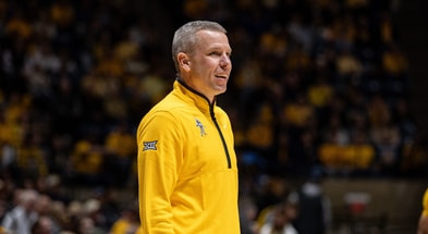 West Virginia head basketball coach Ross Hodge