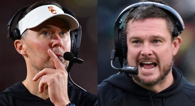 USC HC Lincoln Riley, Oregon HC Dan Lanning