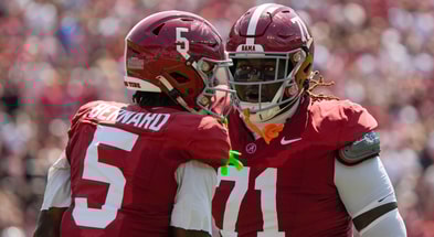 Alabama WR Germie Bernard and Kam Dewberry