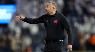 Nebraska football coach Matt Rhule against Penn State