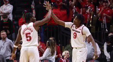 Rutgers Basketball players Dylan Grant and Darren Buchanan
