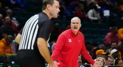 Rutgers Basketball head coach Steve Pikiell versus Tennessee in the Players Era 2025