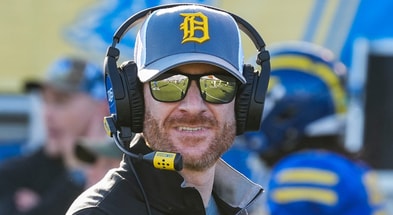 Delaware head coach Ryan Carty