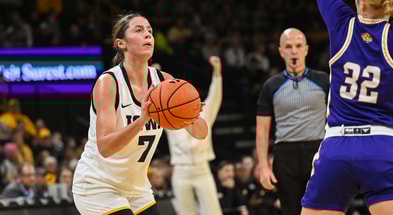 Addie Deal led the way in the Hawkeyes win over Western Illinois. (Photo by Dennis Scheidt)