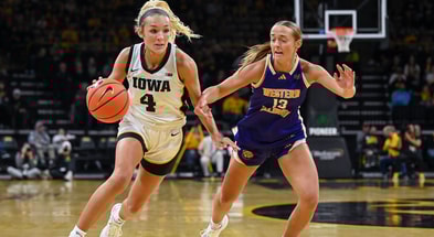 The Hawkeyes defeated Western Illinois on Wednesday night. (Photo by Dennis Scheidt)