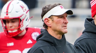 Nebraska football special teams coordinator Mike Ekeler before Iowa