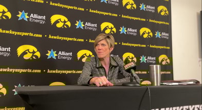 The Hawkeyes defeated Fairfield on Sunday afternoon. (Photo by Kyle Huesmann)