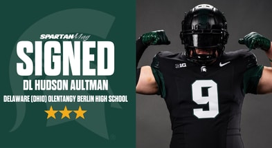 Michigan State 2026 three-star defensive line signee Hudson Aultman.